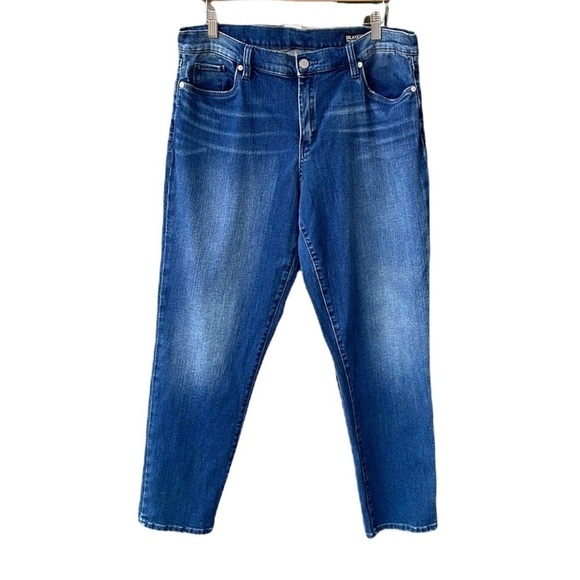Blank NYC Denim - Blank NYC Jeans Pant Ludlow Crop Girlfriend Blue Medium Wash Denim Stretch Sz 32